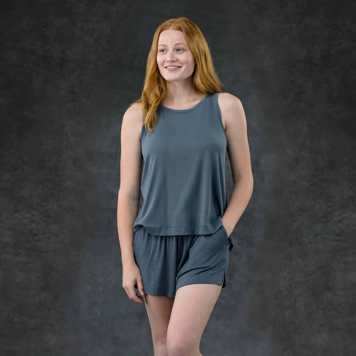 Women's Pajama Set - Short + Tank (Dusk) | LUXOME