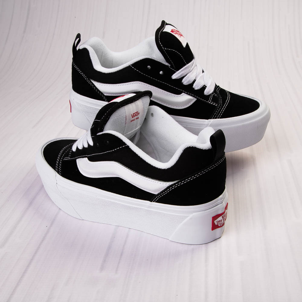 Vans Knu Stack Skate Shoe - Black | Journeys