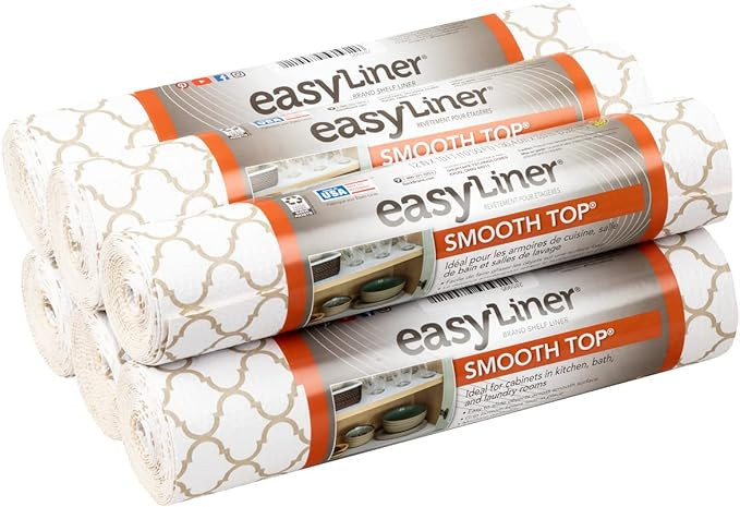 Smooth Top EasyLiner for Cabinets & Drawers - Easy to Install & Cut to Fit - Shelf Paper & Kitche... | Amazon (US)