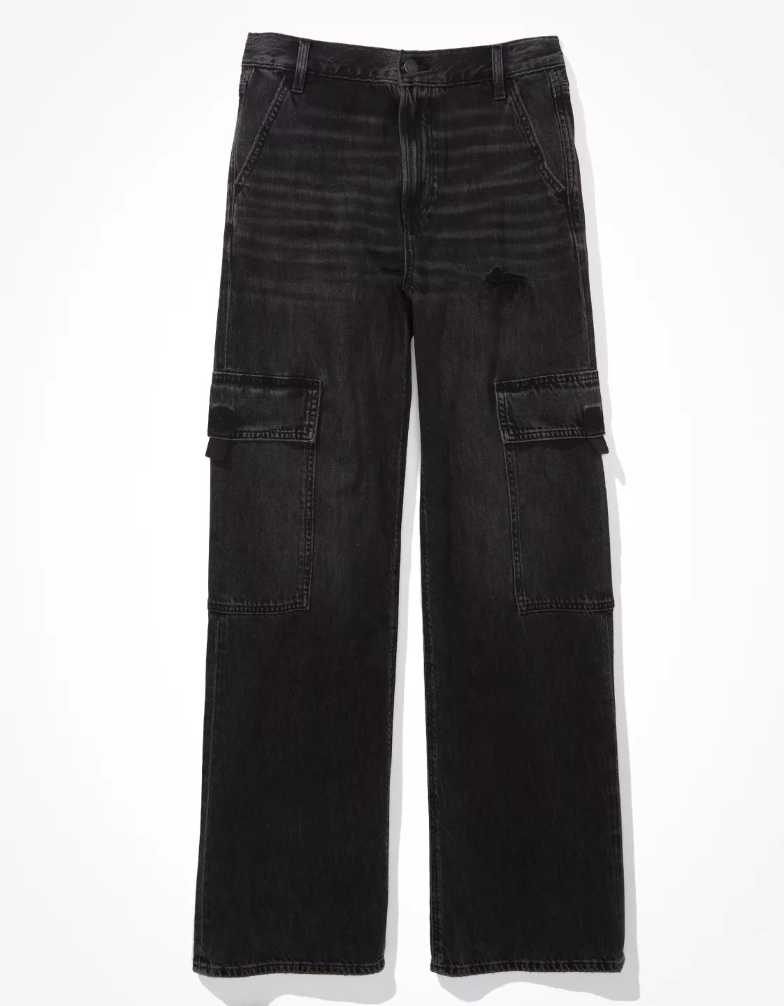 AE Super High-Waisted Cargo Baggy Wide-Leg Jean | American Eagle Outfitters (US & CA)