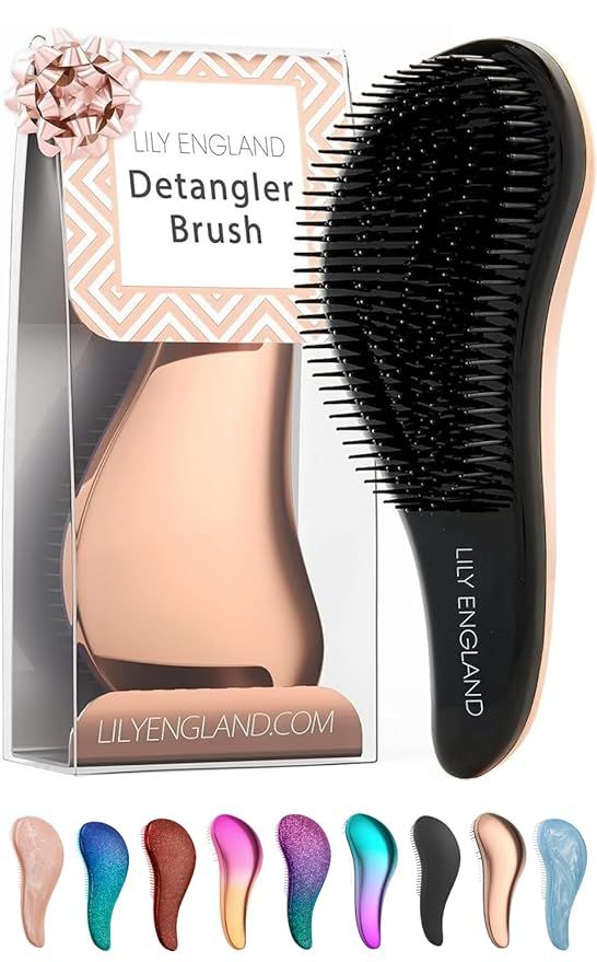 Detangler Brush for Thick Hair, Curly, Straight & Natural Hair - Gentle Detangling Hair Brush for... | Amazon (US)