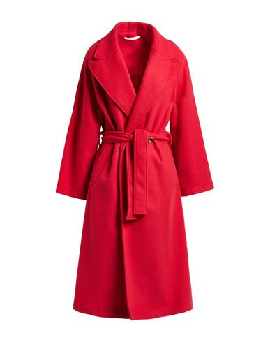 Operà Woman Coat Red Size 12 Polyester, Wool | YOOX (US)