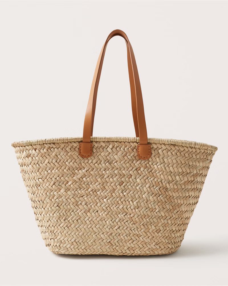 Carryall Straw Tote Bag | Abercrombie & Fitch (US)