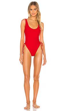 superdown Christine One Piece in Cherry from Revolve.com | Revolve Clothing (Global)