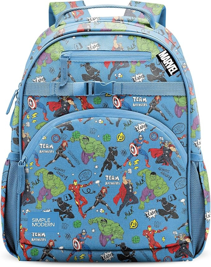 Simple Modern Large Marvel Avengers Kids Backpack for School Girls and Boys | Elementary Backpack... | Amazon (US)