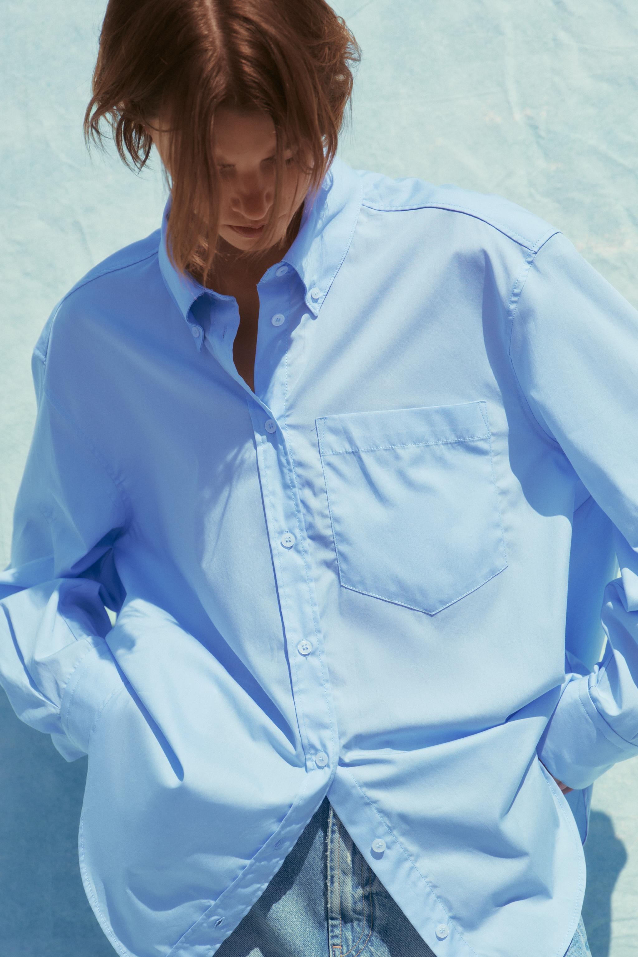 OVERSIZED POPLIN SHIRT | Zara UK