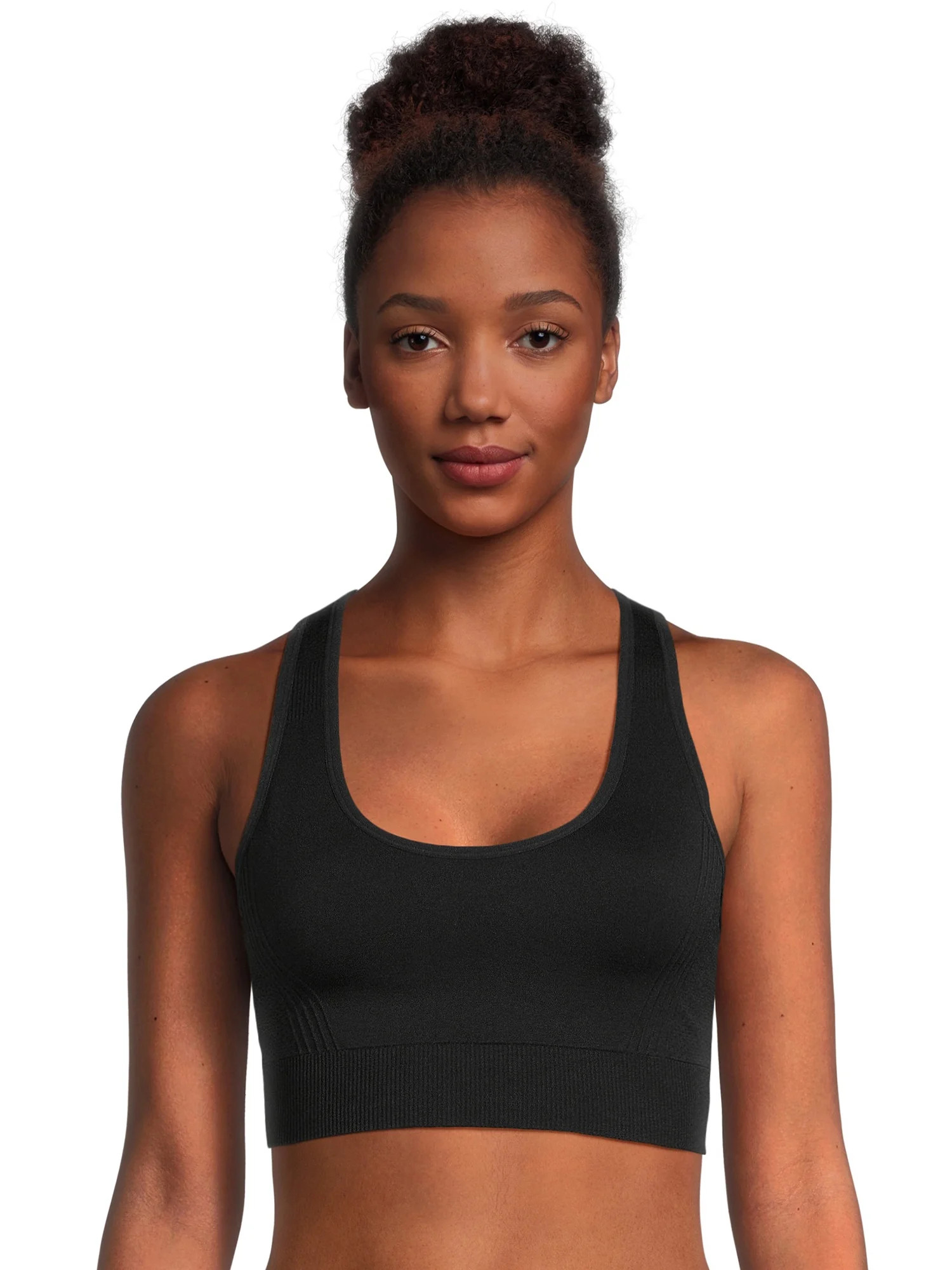 Avia Women's Medium Support Seamless Racerback Sports Bra, Sizes S-XXXL | Walmart (US)