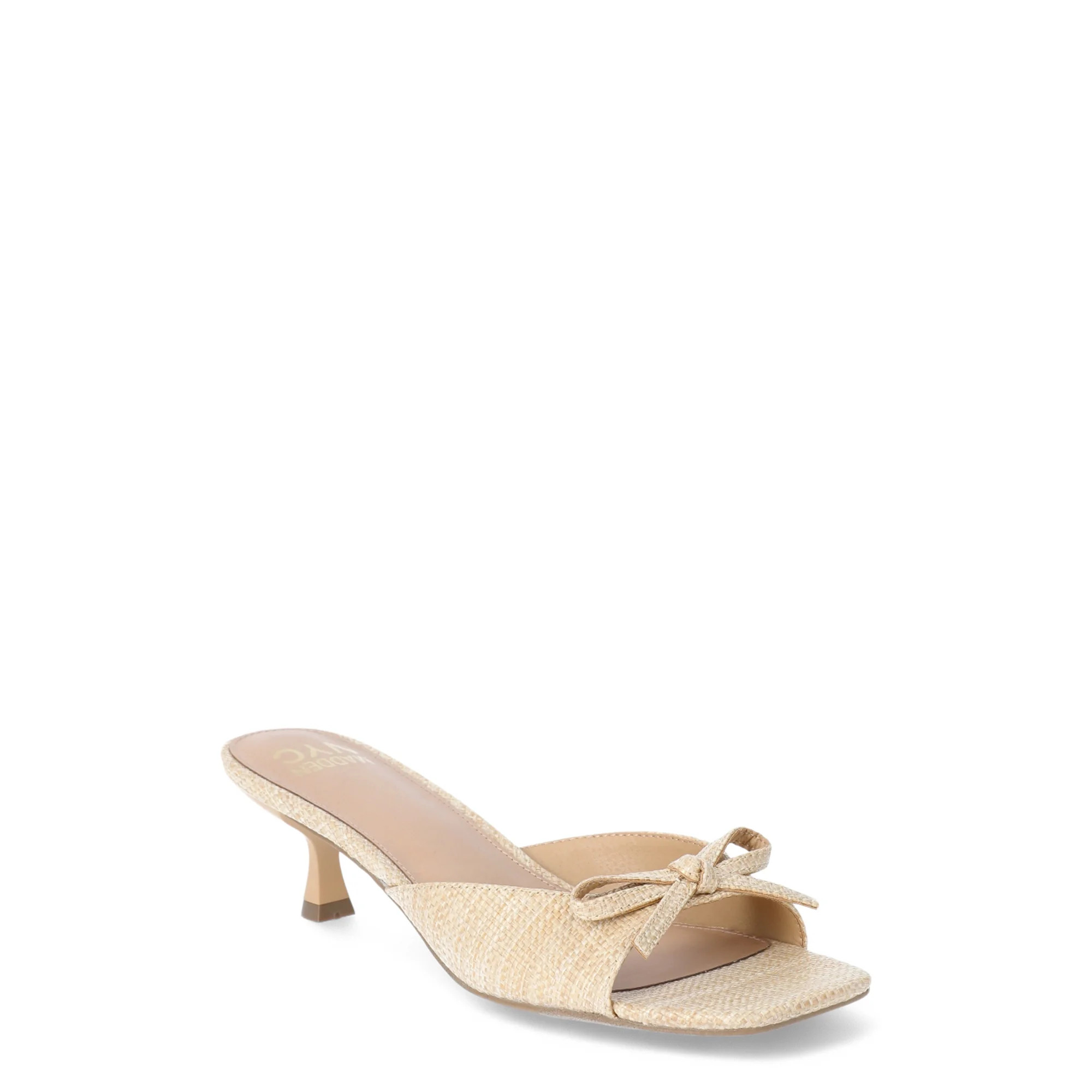 Madden NYC Women’s Raffia Kitten Heel Sandals - Walmart.com | Walmart (US)