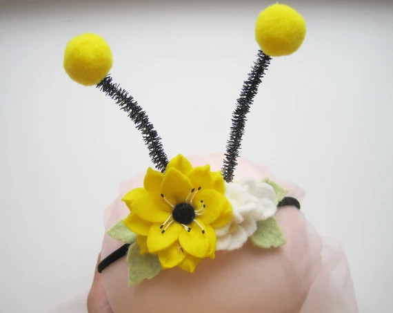 Bumble Bee Baby Headband Bee Floral Headband Bumblebee | Etsy | Etsy (US)