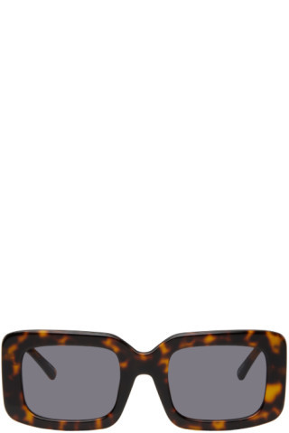 Tortoiseshell Linda Farrow Edition Jorja Sunglasses | SSENSE