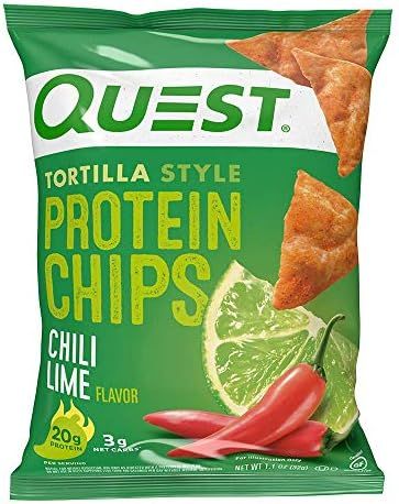 Quest Nutrition Tortilla Style Protein Chips, Chili Lime, Baked, 1.1 Ounce (12 Count) | Amazon (US)