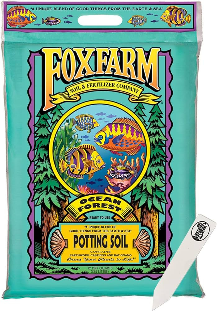 FoxFarm Ocean Forest Potting Soil Mix Indoor Outdoor for Garden and Plants | Plant Fertilizer | 1... | Amazon (US)