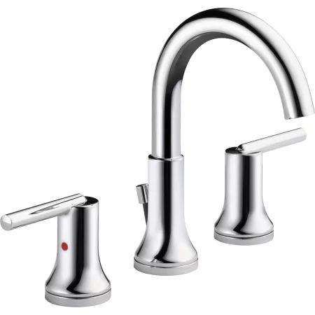 Delta Trinsic Widespread Bathroom Faucet with Metal Drain Assembly - Includes Lifetime WarrantyMo... | Build.com, Inc.