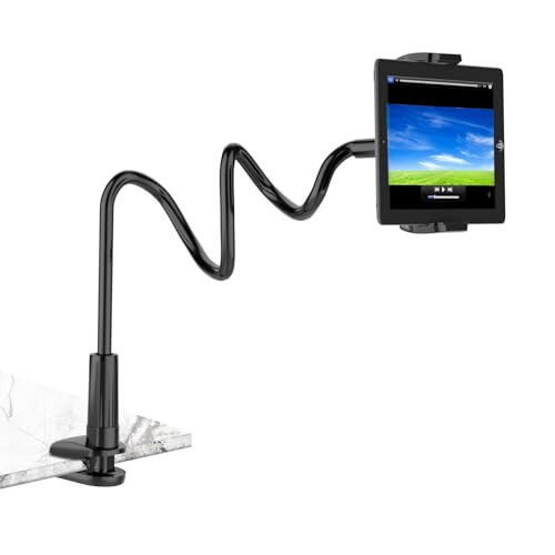 Debtrop Gooseneck Kindle Tablet iPad Holder Stand for Bed, Flexible Arm Mount for Reading in Bed, Reading Accessories Compatible with iPad Mini iPhone/Nintendo Switch/Kindle Fire HD | Amazon (US)