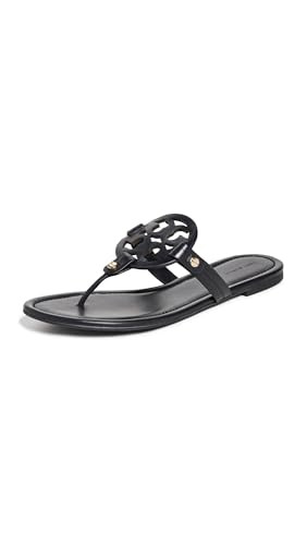 Tory Burch Women's Miller Thong Sandals, Perfect Black, 10.5 Medium US | Amazon (US)