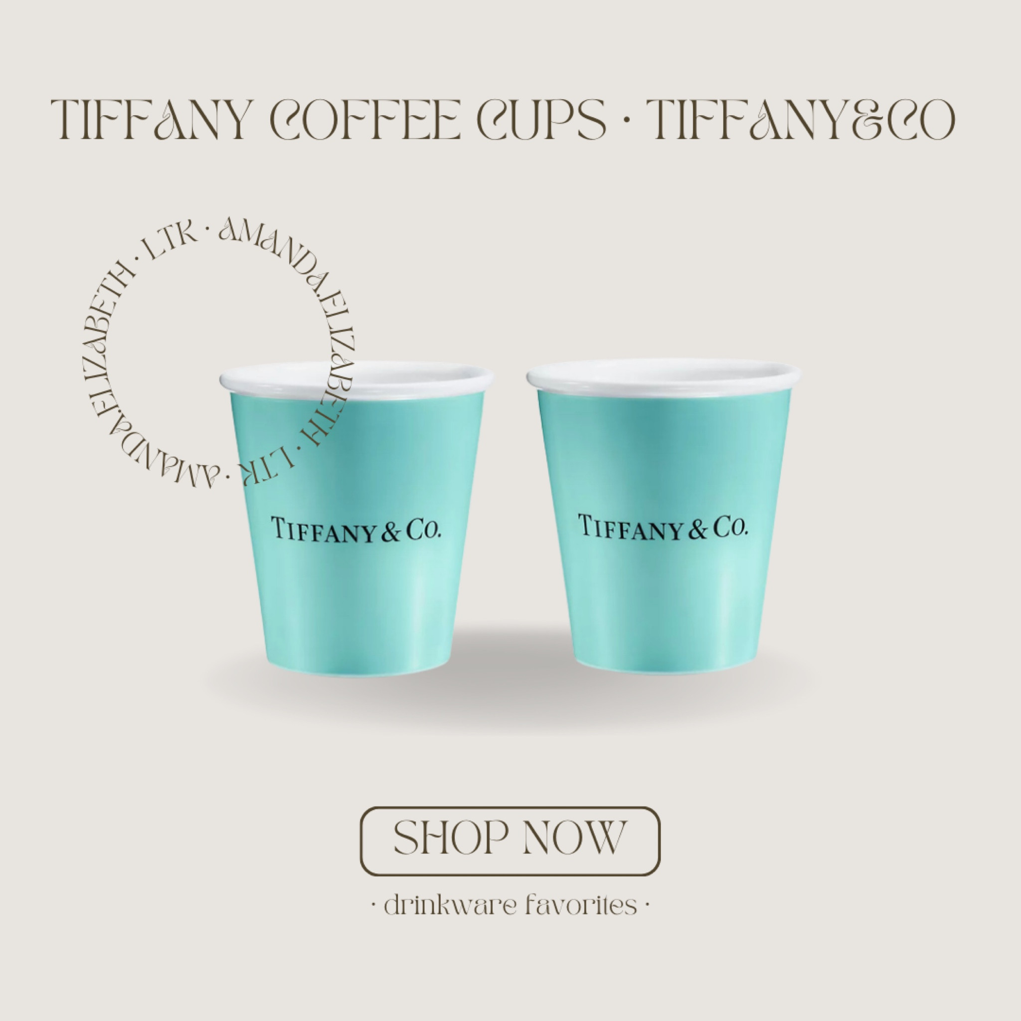 Everyday Objects - Tiffany Coffee Cups in Bone China ☕️

Tiffany artisans transform utilitarian items into handcrafted works of art. Crafted in bone china, this contemporary set of two coffee cups features our iconic Tiffany Blue® hue.

#LTKFind #LTKeurope #LTKhome