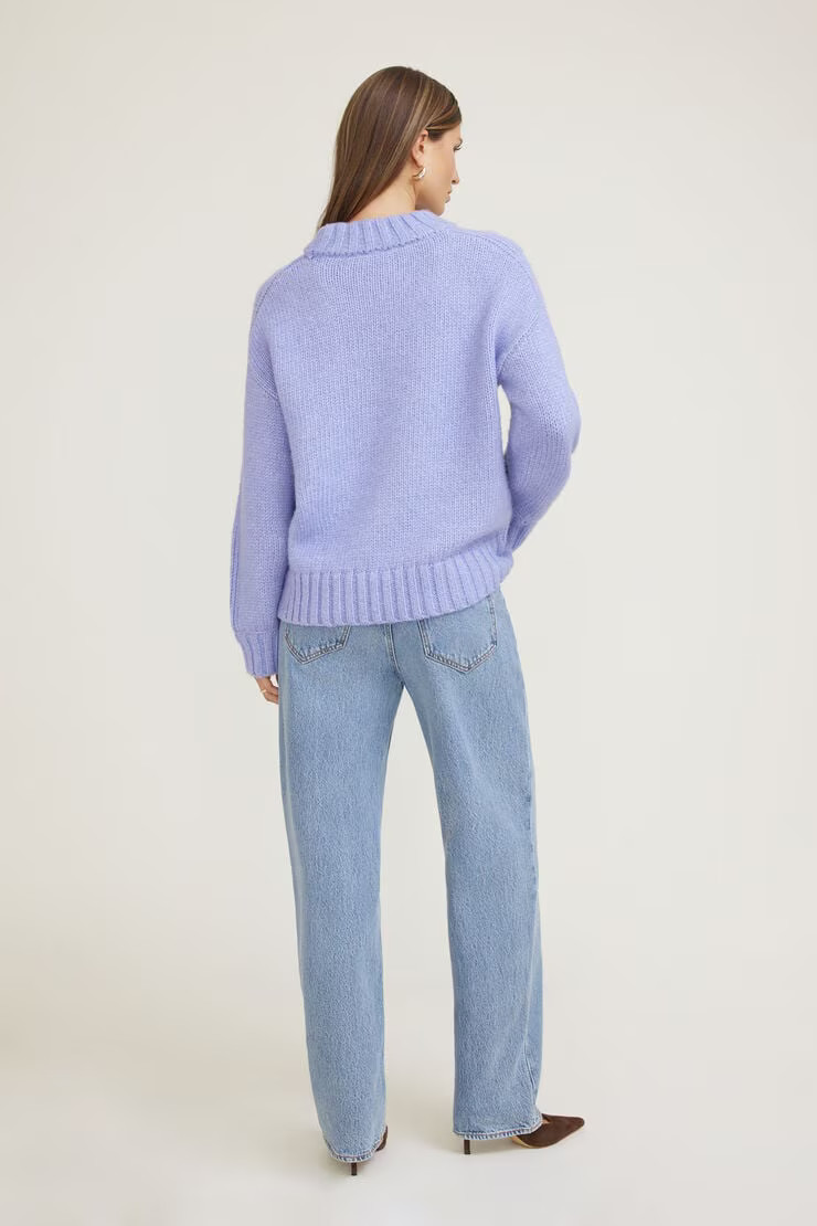 Mabel Chunky Crewneck Sweater | Dynamite Clothing