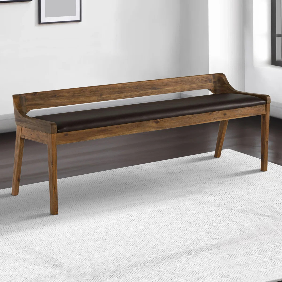 Aybri Faux Leather Upholstered Bench | Wayfair North America