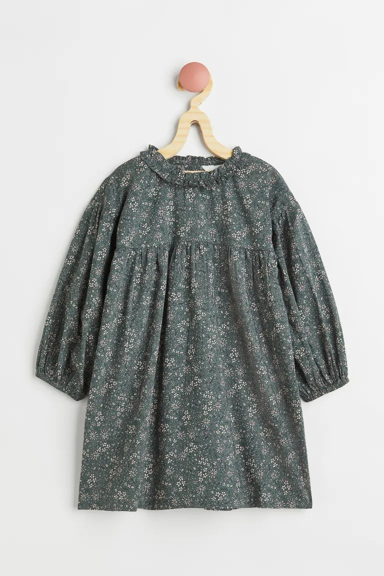 Balloon-sleeved Cotton Dress | H&M (US + CA)