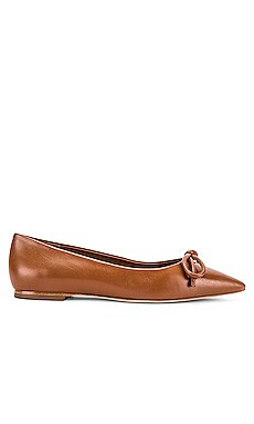 Larroude Lee Flat in Caramel from Revolve.com | Revolve Clothing (Global)
