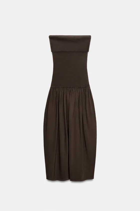 COMBINED BANDEAU DRESS | Zara UK