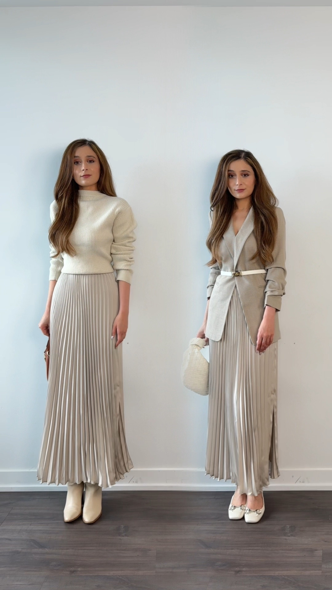 Styling a satin skirt, this vs that

#LTKVideo #LTKWorkwear #LTKStyleTip