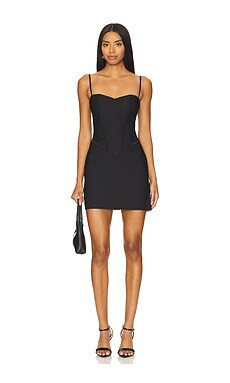 Superdown Sevyn Mini Dress in Black from Revolve.com | Revolve Clothing (Global)