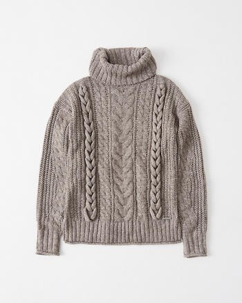 Cable Knit Turtleneck | Abercrombie & Fitch US & UK