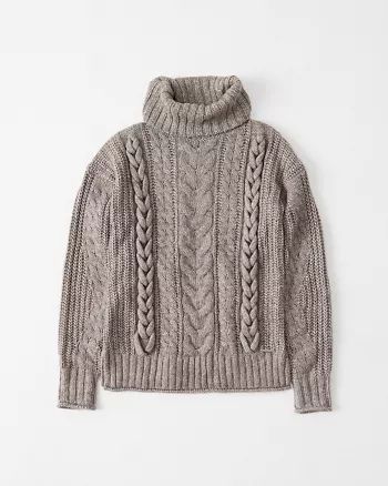 Cable Knit Turtleneck | Abercrombie & Fitch US & UK