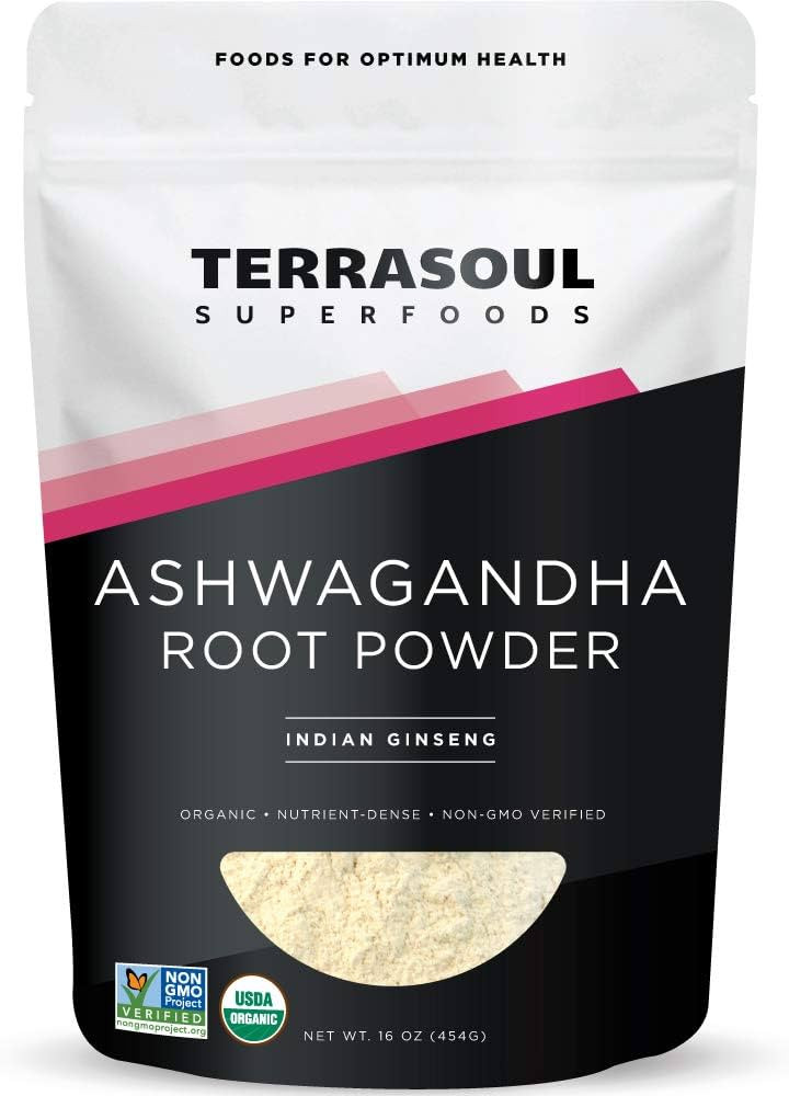 Terrasoul Superfoods Organic Ashwagandha Root Powder, 1 Lb - Stress Adaptogen | May Improve Sleep... | Amazon (US)