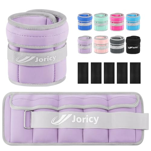 Adjustable Ankle Weights for Women Men Kids 1-8 LBS 1 Pair Wrist Leg Arm Weights with Removable Weight, Strength Training Weight for Jogging, Walking, Running, Fitness, Gym Workout, Purple | Amazon (US)