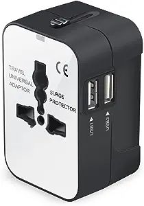 Travel Adapter, Universal International All-in-One Worldwide Travel Adaptor Wall Charger AC Power... | Amazon (US)