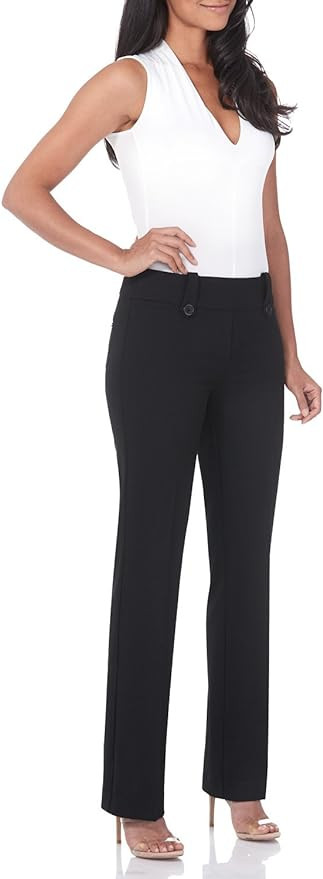 Rekucci Women's Smart Desk to Dinner Stretch Bootcut Pant w/Tummy Control | Amazon (US)