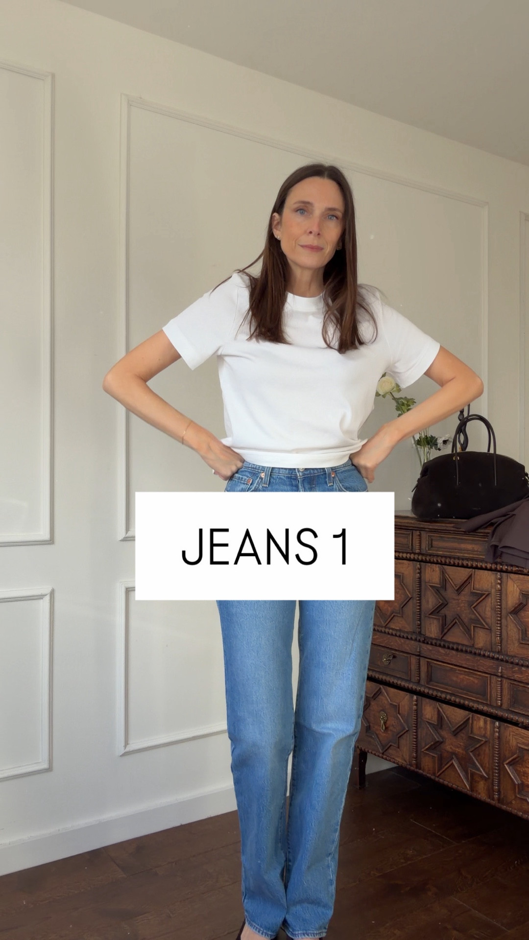 Style name: Ribcage Full Length in Dance Around  I’m wearing a 25w x 34l but thinking I need a 26. Wearing a small in the tee and a UK 10 in the blazer  

#LTKSeasonal #LTKOver40 #LTKootd