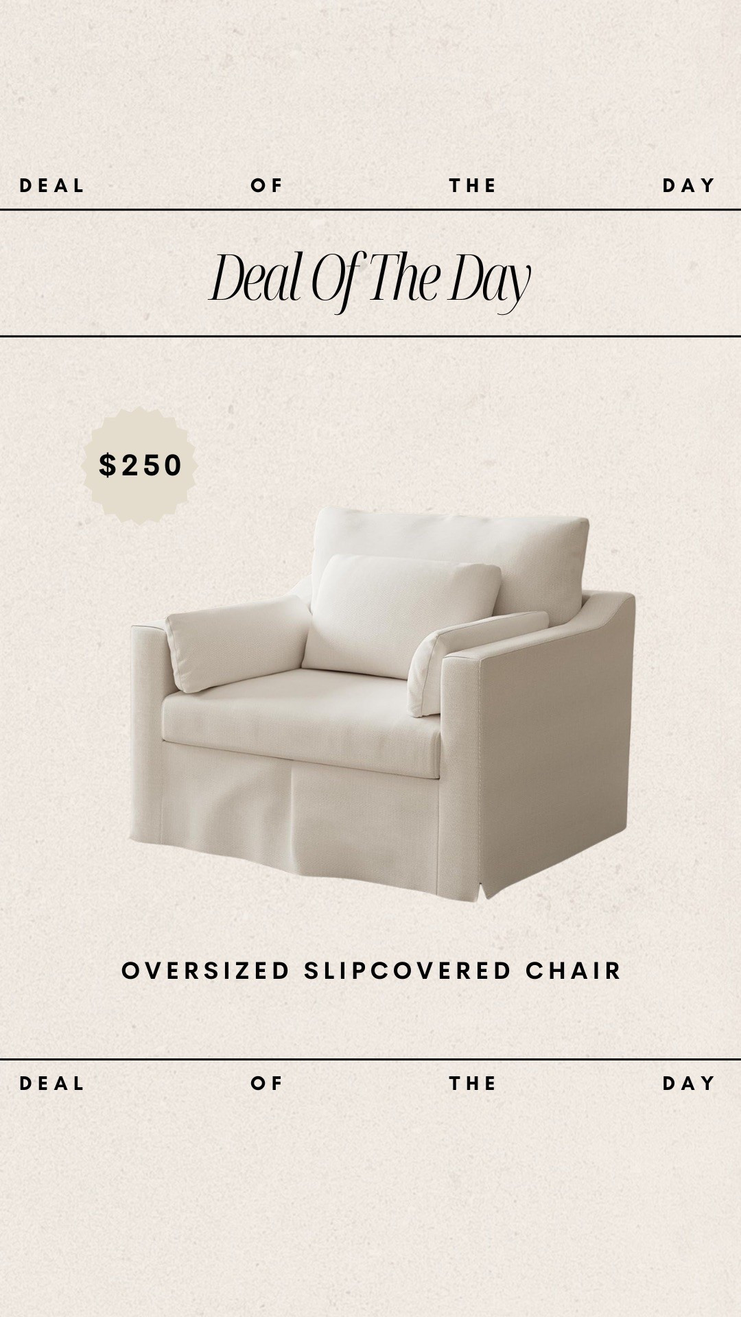 Deal of the Day - Amazon Oversized Accent Chair // only $250!

amazon finds, amazon accent chair, amazon home, amazon furniture, amazon accent chair 

#LTKHome #LTKStyleTip