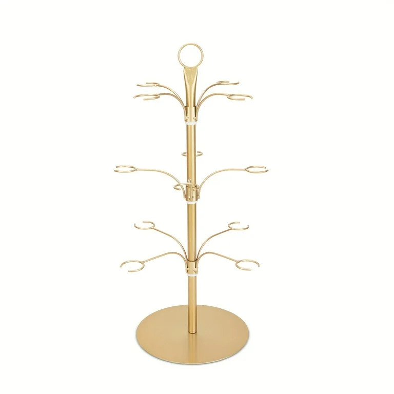 Champagne Tower Cocktail Tree Holder with Glasses, 3-Tiered 12-Holder for Thanksgiving Party Drin... | Walmart (US)