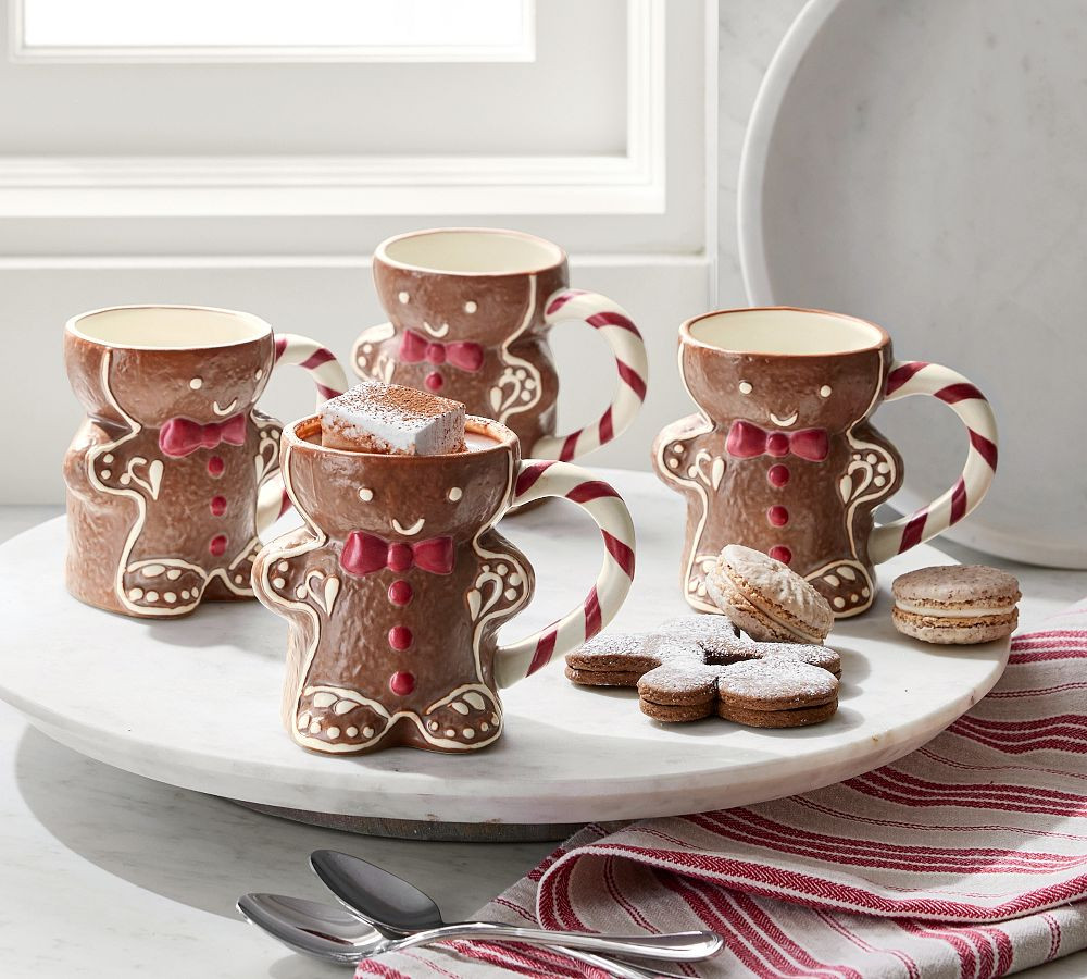 Gingerbread Stoneware Mugs | Pottery Barn (US)