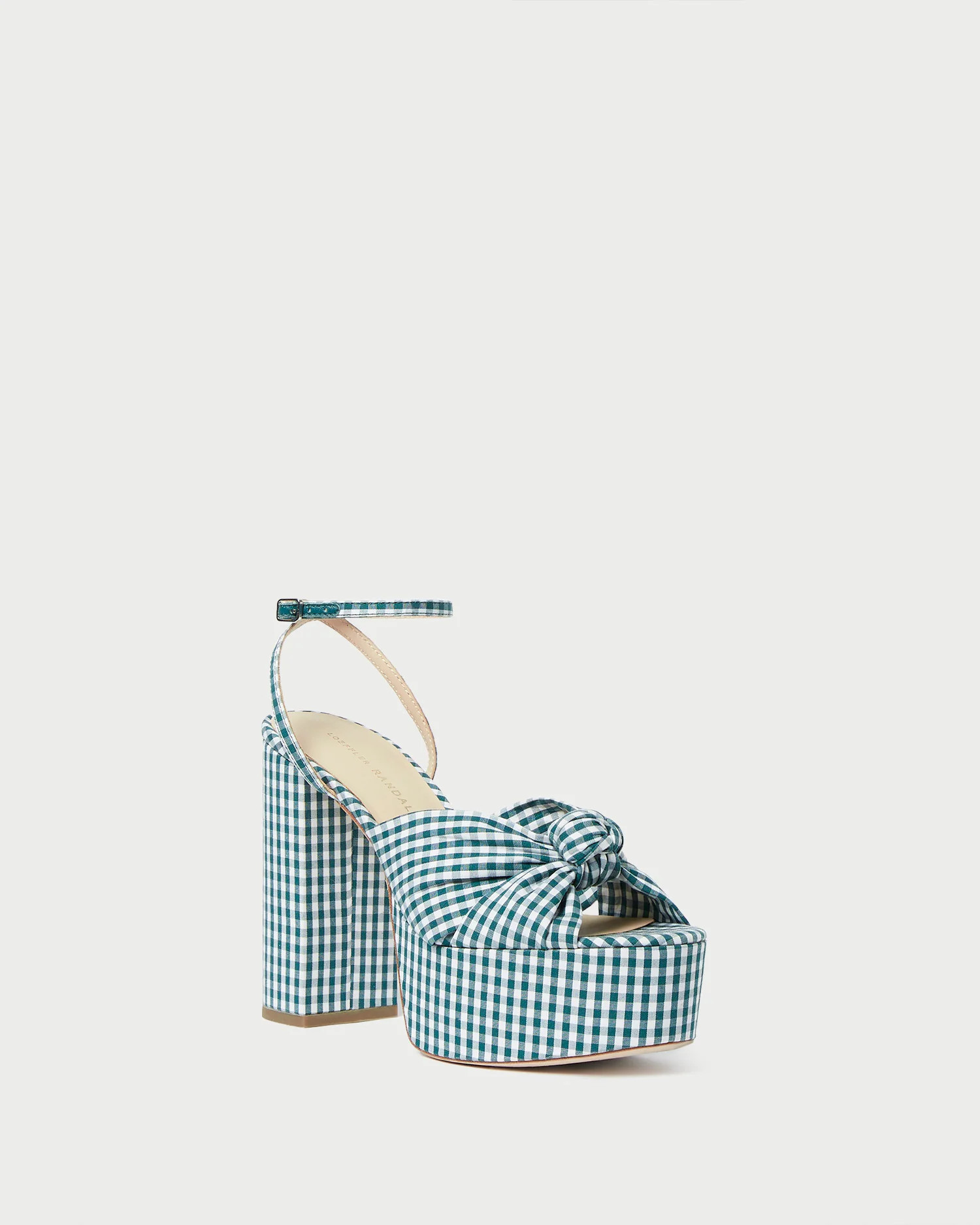 Roz Green Gingham Knot Platform | Loeffler Randall