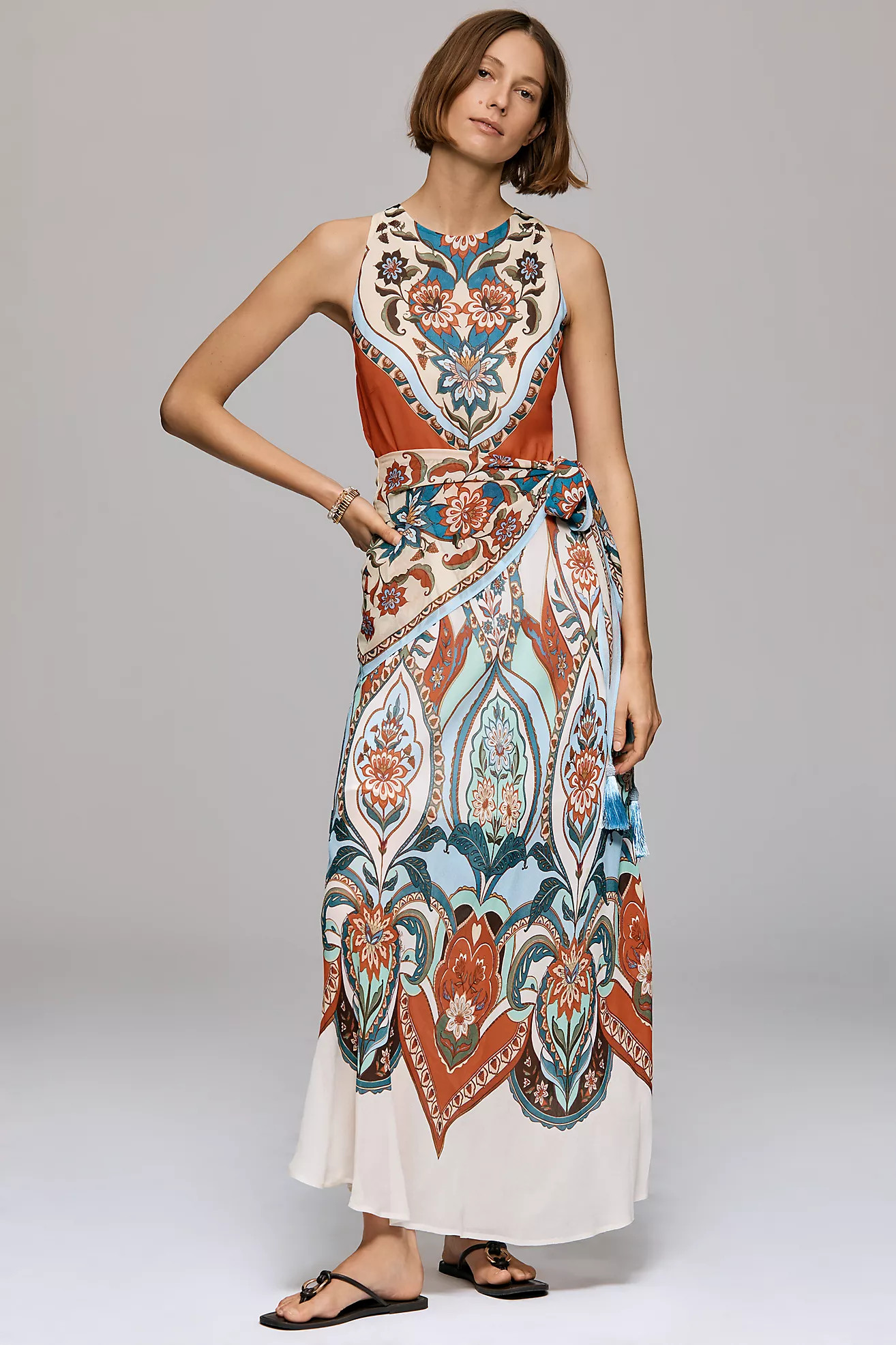 Farm Rio x Anthropologie Fit-and-Flare Maxi Dress | Anthropologie (US)