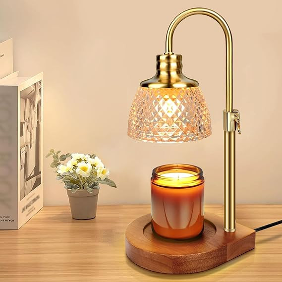 Candle Warmer Lamp with Timer, Candle Warmer with Dimmer Adjustable Height, Electric Candle Lamp ... | Amazon (US)