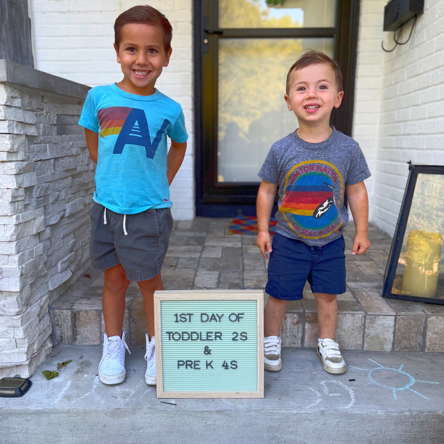 Back to school! 
First day of school ‘fits for the little boys! 🥲
Love the routine of back to school but the house is so quiet for those few hours 😢
Aviator nation is my kids go-to grab. So unbelievably comfy soft, it’s almost like wearing pajamas to them 
#backtoschool #firstday #ltkkids #ltkfamily

#LTKFamily #LTKKids