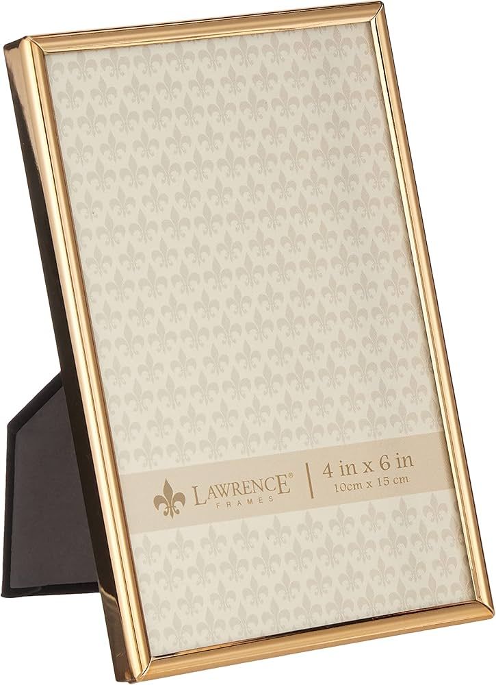 Lawrence Frames 670046 4x6 Simply Gold Metal Picture Frame | Amazon (US)
