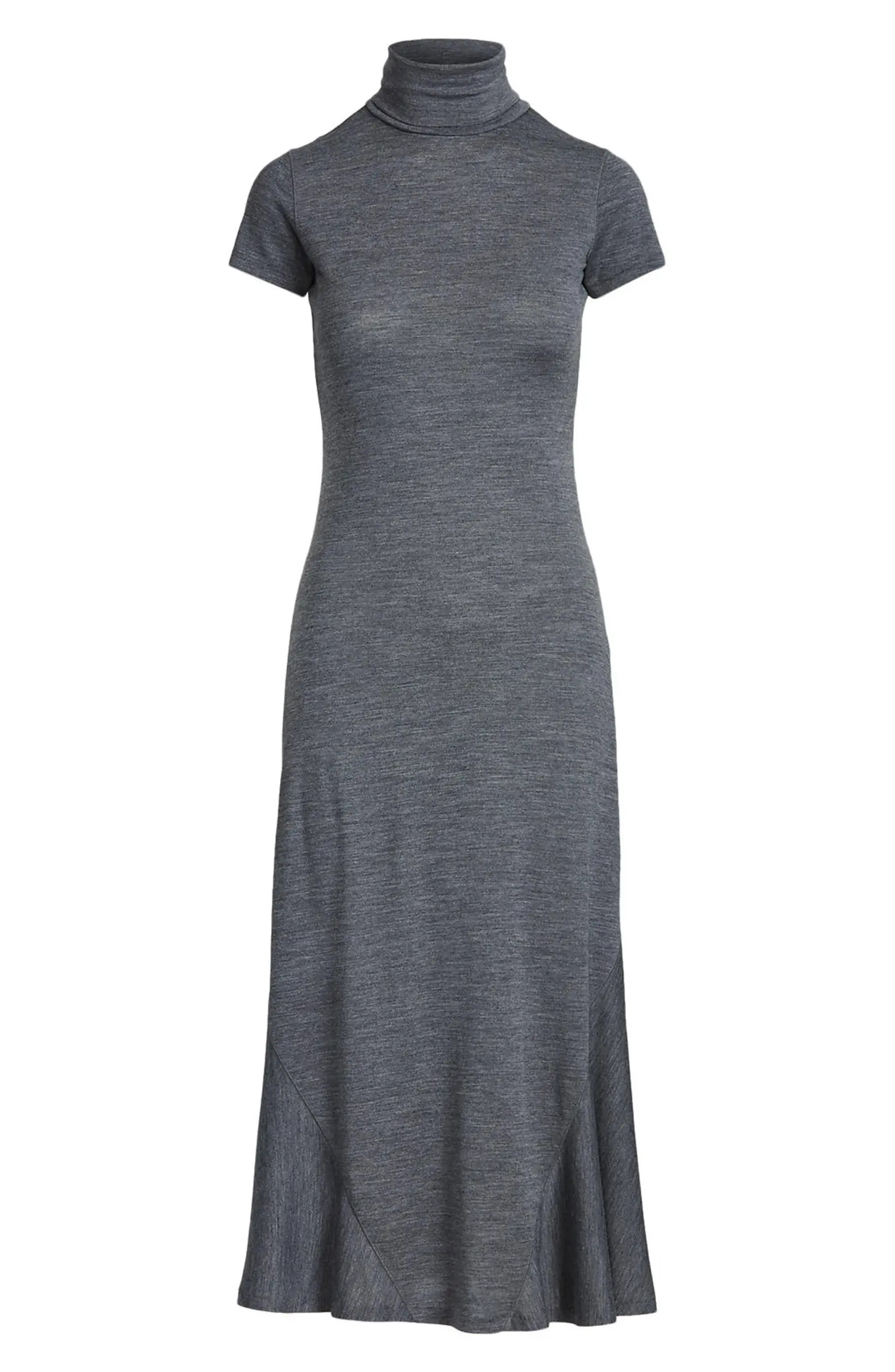 Knit Turtleneck Midi Dress | Nordstrom