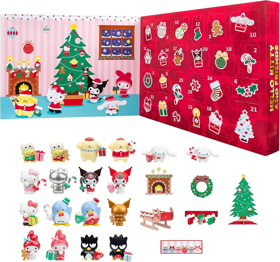 Hello Kitty® and Friends 2025 Holiday Advent Calendar - 18 Figures with Mix & Match Accessories ... | Amazon (US)