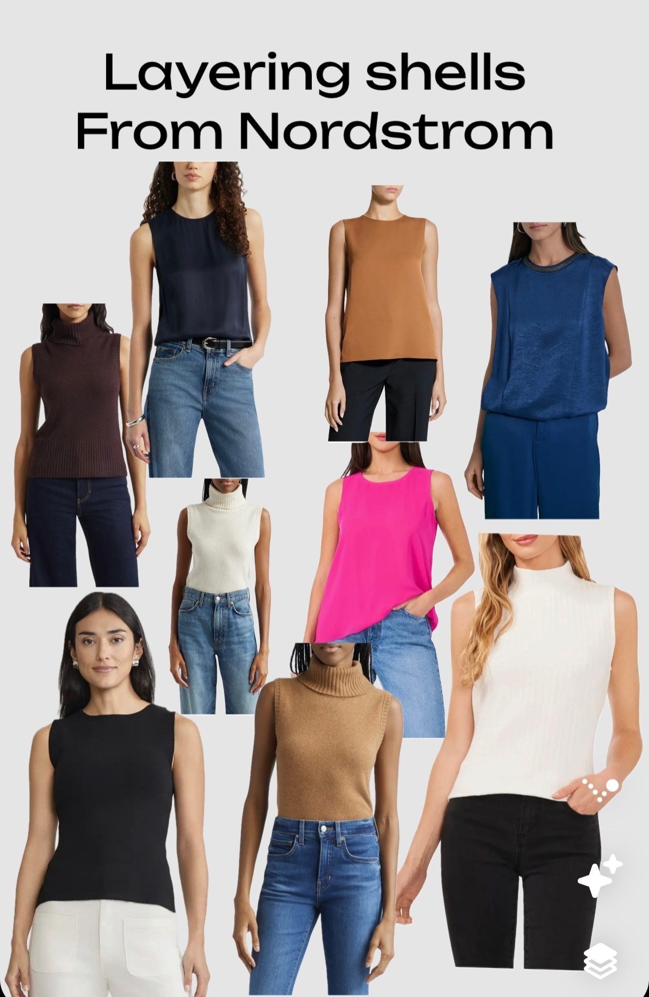 Layering  shells under your favorite jackets. 