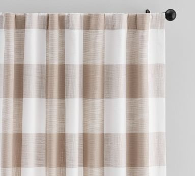 Bryce Check Curtain | Pottery Barn (US)
