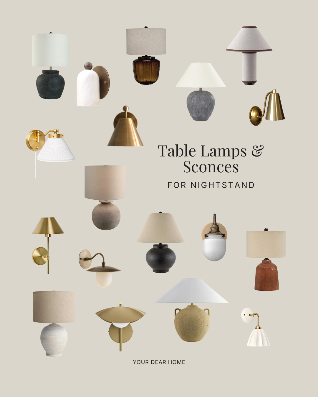 Lighting sets the tone of your nightstand. Whether you go for a table lamp, a wall sconce, or both, the key is choosing something that fits the scale of your nightstand and how you actually use the space. 

 #LTKHome