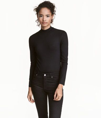 H&M Mock-turtleneck Bodysuit $14.99 | H&M (US)