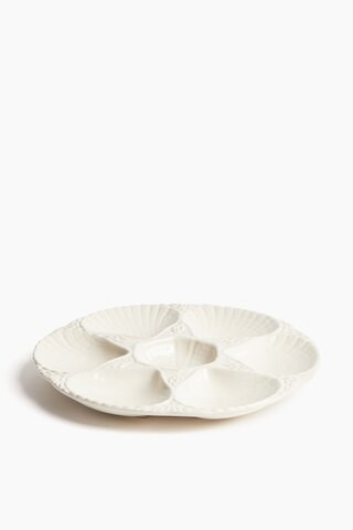Stoneware oyster plate | H&M (UK, MY, IN, SG, PH, TW, HK)