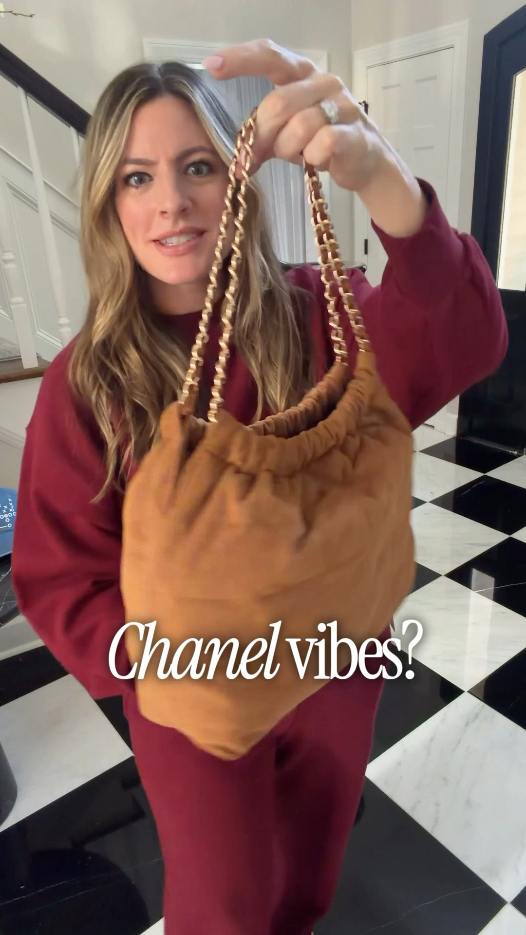 This $30 bag is giving Chanel vibes! So pretty for fall!